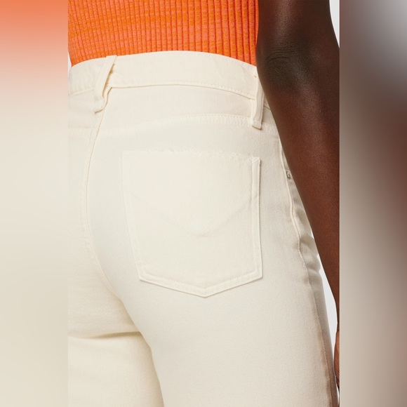 Hudson Rosie High Rise Wide Leg Ankle Jean Ecru Vintage 33 - Picture 4 of 9